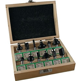 Jeu de fraises 973CT12A05 HM, tige de 8 mm, 12 pièces