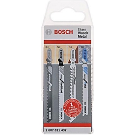 Jeu de lames de scie sauteuse JSB Wood and Metal 15 pces HO BOSCH
