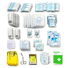 Jeu de recharges de premiers secours MedX5, 125 pièces, contenu conforme à la norme DIN 13169