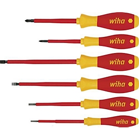 Jeu de tournevis 320N ZK6 SO, 6 pièces, fente/PZD, VDE, WIHA