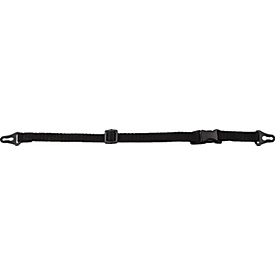 Jugulaire textile VOSS KT, pour casques de protection, fermeture rapide, bande textile noire, 510 mm, 10 pièces