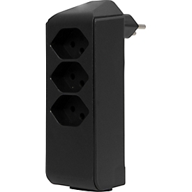 Junction plug brennenstuhl® cleverLINE, 3+1-way, rotatable by 300°, without hanger, IP20, plastic, black