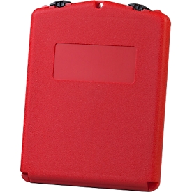 Justrite Dokumentenbox Mittel, Polyethylen, mit Verschluss, B 279 x T 54 x H 368 mm, rot