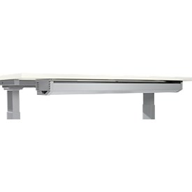 Kabelgoot ERGO-T 2.0, metaal, weialu, fr tafels vanaf breedte 1800 mm