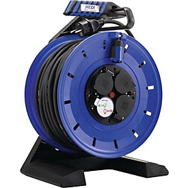 Kabelhaspel 40 m H07RN-F 3x2,5 mm² 4-polige stekker met beschermkap, volledig kunststof