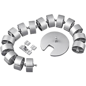 Kabelketting voor elektrisch in hoogte verstelbaar bureau Tempio, verticale kabelverdeling, L 1200 mm