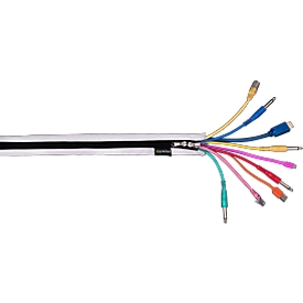 Kabelschlauch Staywired Pro Flex, 2 entgegengesetzte Reißverschlüsse, Polyester, L 1200 mm, weiß