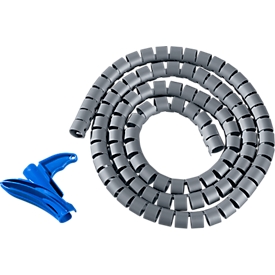 Kabelschutzschlauch Helawrap, L 2 m x Ø 16 mm, silber