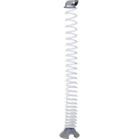 Kabelspirale, Ausziehhöhe 1300 mm, Ø 90 mm, vertikal bis zum Boden, universell, Kunststoff, transparent