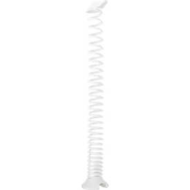 Kabelspirale, Ausziehhöhe 1300 mm, Ø 90 mm, vertikal bis zum Boden, universell, Kunststoff, weiß