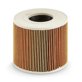 Kärcher patroonfilter, voor stof-/waterzuigers NT27/1 en NT48/1, Ø 160 x H 140 mm, papier, bruin, 1 stuk