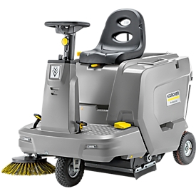 Kärcher® sweeper KM 85/50 R Bp Pack, with seat, batteries incl. charger, flat-pleated filter, 2 containers,