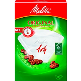 Kaffeefilter Melitta® Aromafilter 1 x 4, 80 Stück, weiß
