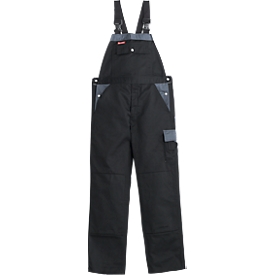 KANSAS® dungarees Colour, black/grey, size 50