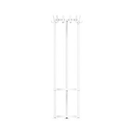 Kapstok Functionals KROK ROUND Chalk White, 36 haken, parapluhouder met lekbak, staal/aluminium/kunststof, wit