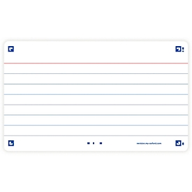 Karteikarten Oxford Flash 2.0, 80 Blatt , SCRIBZEE®-kompatibel, /liniert, 250g/m²
