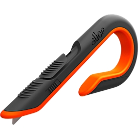 Kartonöffner Slice, Länge 4,1 cm, 3-stufig, manueller Einzug, orange