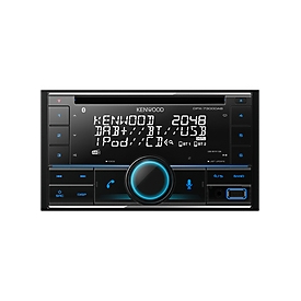 Kenwood Electronics DPX-7300DAB - Schwarz - 2 DIN - CD - AAC - FLAC - MP3 - WAV - WMA - LCD - Deutsch - Englisch - Spanisch - Französisch - Russisch