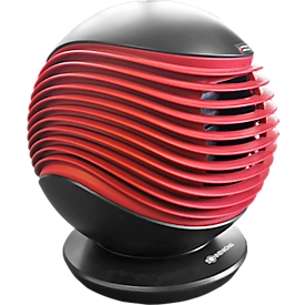 Keramik Heizlüfter HAVANNA, 1500 W, 3 Heizstufen, automatische horizontale Oszillation, LCD Touch-Funktion, 6-h-Timer, Fernbedienung, rot-schwarz