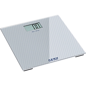 Kern Design Badezimmerwaage MGD 100K-1S05, Wägebereich 180 kg/Ablesbarkeit 100 g, Batteriebetrieb, Glas, 5 Stück