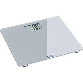 Kern Design Badezimmerwaage MGD 200K-1L, Wägebereich 250 kg/Ablesbarkeit 100 g, Batteriebetrieb, Glas
