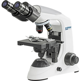 KERN Durchlichtmikroskop OBE-132, binokular, Achromat-Linsen 4/10/40/100 x, HWF-Okular 10 x 18 mm, Beleuchtungsstärke 3 W, Netzbetrieb/USB, weiss