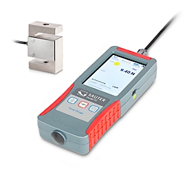 KERN Kraftmessgerät FS 2-1KSP1, digital, externe Messzelle, Messbereich 1 kN, Ablesbarkeit 0,2 N, interner Speicher, USB, Akkubetrieb, in Koffer