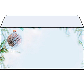 Kerstenveloppen "Winter Mood", 50 enveloppen zonder venster, DL 110 x 220 mm, inkjet- &amp; laserprinter