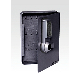 Key cabinet, electronic lock, 24 hooks, anthracite