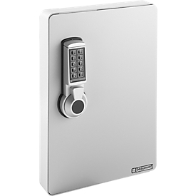 Key cabinet with electronic lock, 91 hooks, luminous gray