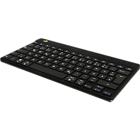 Keyboard R-Go Compact Break, wireless, QWERTZ, LED pause indicator, Bluetooth/USB, black