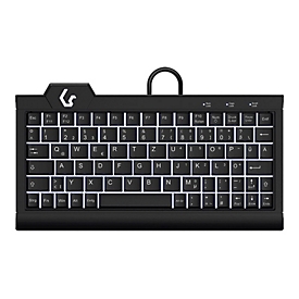 KeySonic KSK-3010ELC - Tastatur - hinterleuchtet - USB - QWERTZ - Deutsch