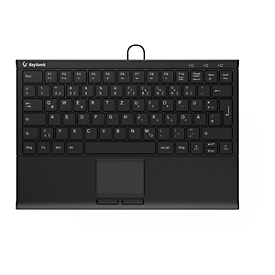 KeySonic KSK-5211ELU - Tastatur - Mini - mit 2-Tasten-Touchpad - hinterleuchtet - USB