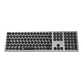 KeySonic KSK-8023BTRF - Tastatur - volle Größe - kabellos - 2.4 GHz, Bluetooth 4.0 - QWERTZ