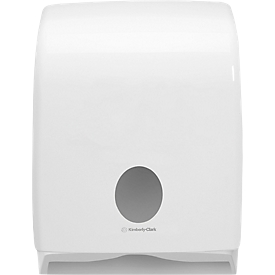 Kimberly-Clark® Dispensador de toallas Aquarius 6954, con ventana, ancho 317 x fondo 147 x alto 407 mm, blanco