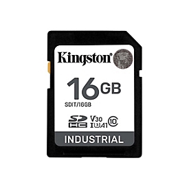 Kingston 16G SDHC Industrial pSLC - 16 Go - SDHC - Classe 10 - UHS-I - 100 Mo/s - 80 Mo/s