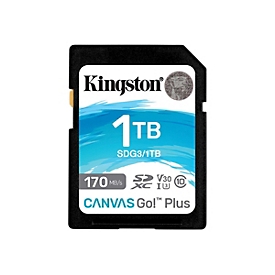 Kingston Canvas Go! Plus - Flash-Speicherkarte - 1 TB - Video Class V30 / UHS-I U3 / Class10 - SDXC UHS-I