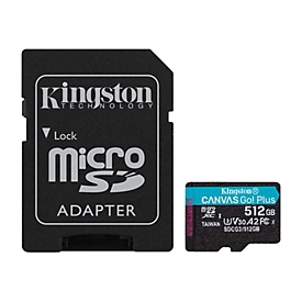 Kingston Canvas Go! Plus - Flash-Speicherkarte - 512 GB - microSDXC UHS-I