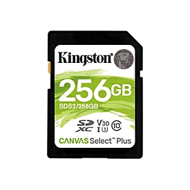 Kingston Canvas Select Plus - Flash-Speicherkarte - 256 GB - SDXC UHS-I