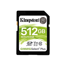 Kingston Canvas Select Plus - Flash-Speicherkarte - 512 GB - SDXC UHS-I