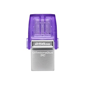 Kingston DataTraveler microDuo 3C - USB-Flash-Laufwerk - 256 GB - USB 3.2 Gen 1 / USB-C