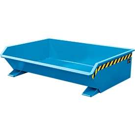 Kipp-Behälter Bauer Mini Typ MGU 610, besonders niedrige Bauhöhe, blau