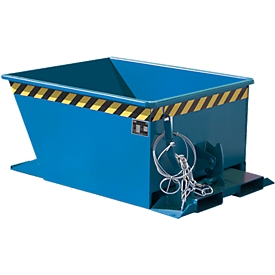 Kippbehälter GU-RZ30, für Routenzüge, Kipp- und Rutschsicherung, 300 l, RAL 5012 blau