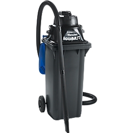 Kit complet aspirateur eau et poussières, sans prise pour outils, y compris poubelle grande capacité de 120 l, 1 filtre à cartouche &amp; 1 filtre en non-tissé, bleu