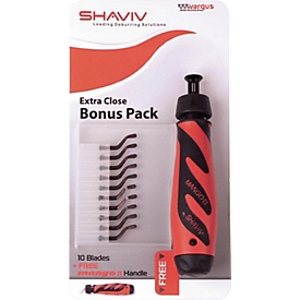 Kit d'ébavurage Mango II : poignée avec lames E100 (HSS) SHAVIV