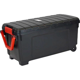 Kit d'urgence en cas de fuite dans une valise à roulettes avec couvercle amovible, 132 pièces, absorbant d'huile bleu, capacité d'absorption 150 L