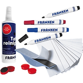 Kit de démarrage Junior Franken Z1941-X, avec spray de 125 ml, effaceur de tableau, aimants &amp; feutre pour tableau noir