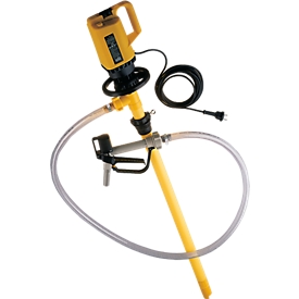 Kit de pompage pour solutions alcalines Lutz, électrique, profondeur 1000 mm