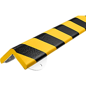 Kit de protección de pared, tipo H+, pieza de 0,5 m, amarillo/negro