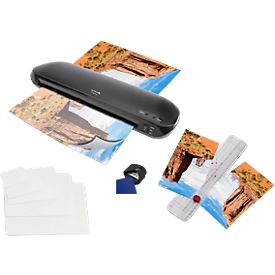 Kit plastifieuse A330 Plus Olympia, avec règle de découpe, coupe-coin et pochettes